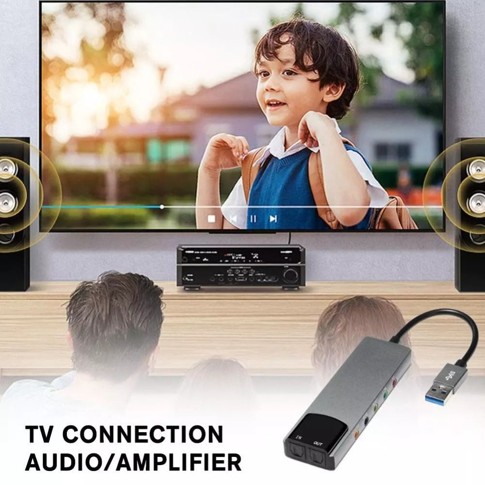 Usb Sound Card External - 새로운 USB 사운드 카드 7.1 5.1
