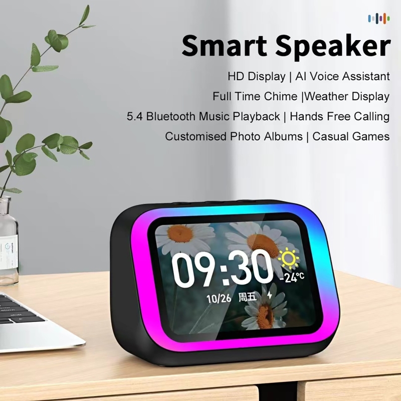 Unique Electronics Gadgets - AI 음성 어시스턴트 블루투스 스피커 RGB