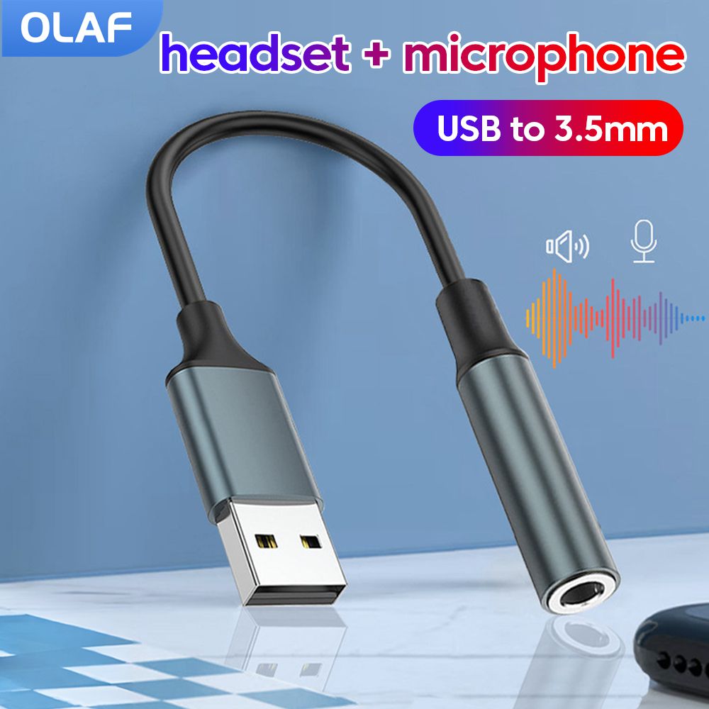 Usb Sound Card External - USB 3.5MM 오디오 AUX 케이블 어댑터