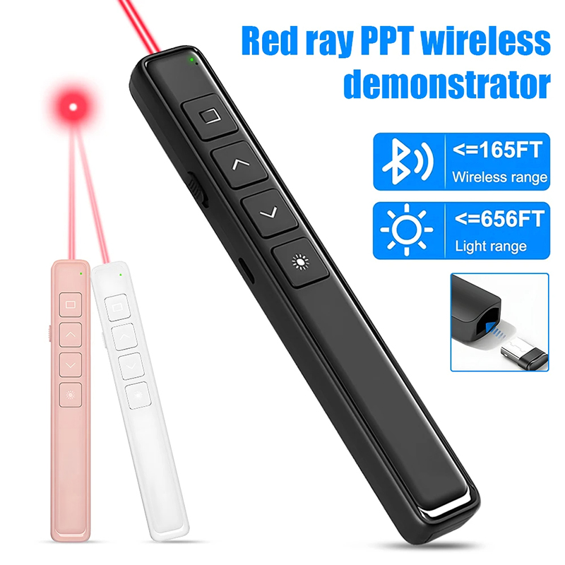 Laser Pointer Presenter - 무선 프레젠테이션 클릭커 파워포인트 펜 RF