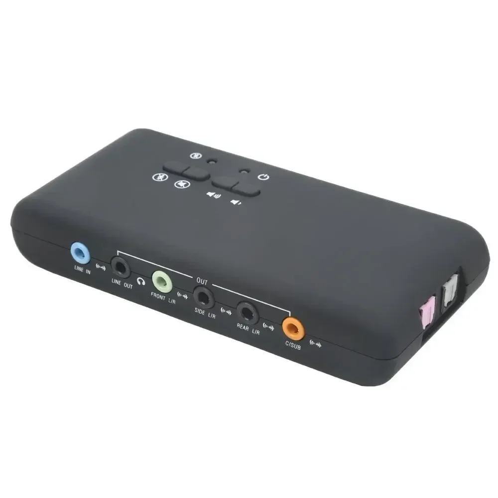 Usb Sound Card External - 전문가용 USB 사운드 카드 CM6206 칩셋