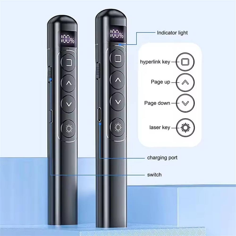 Laser Pointer Presenter - 플립펜 프레젠테이션 클리커 RF 2.4GHz 파워포인트