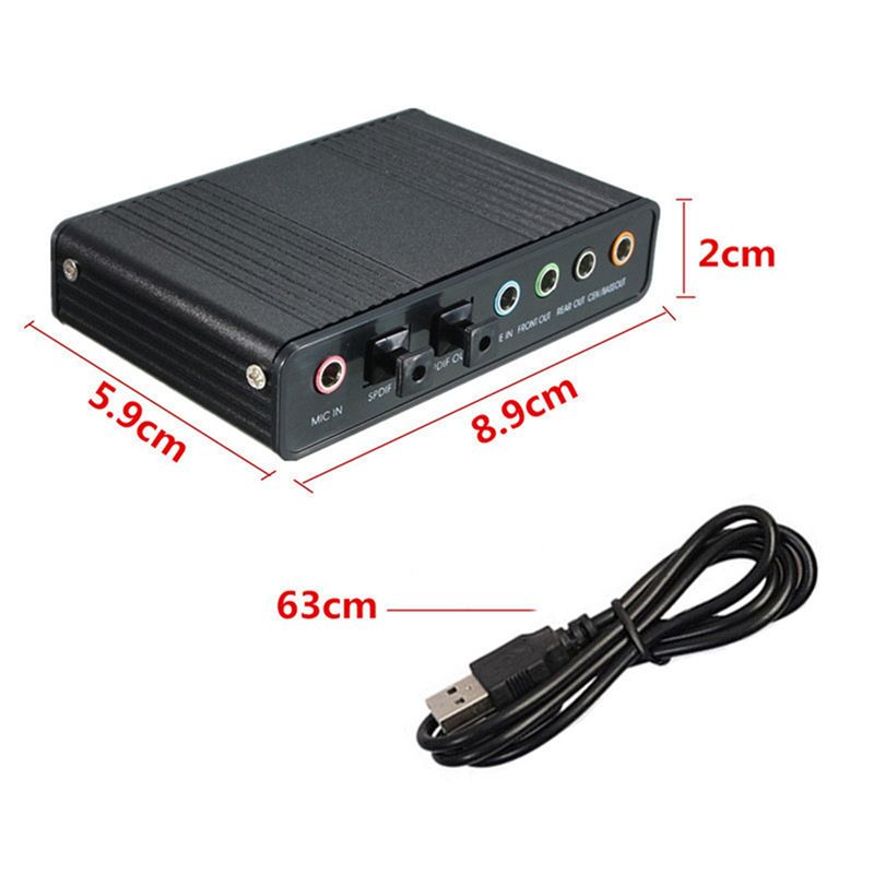 AA19 USB 광학 사운드 카드 6 채널 5.1 외부 - Usb Sound Card External 리뷰 및 가격