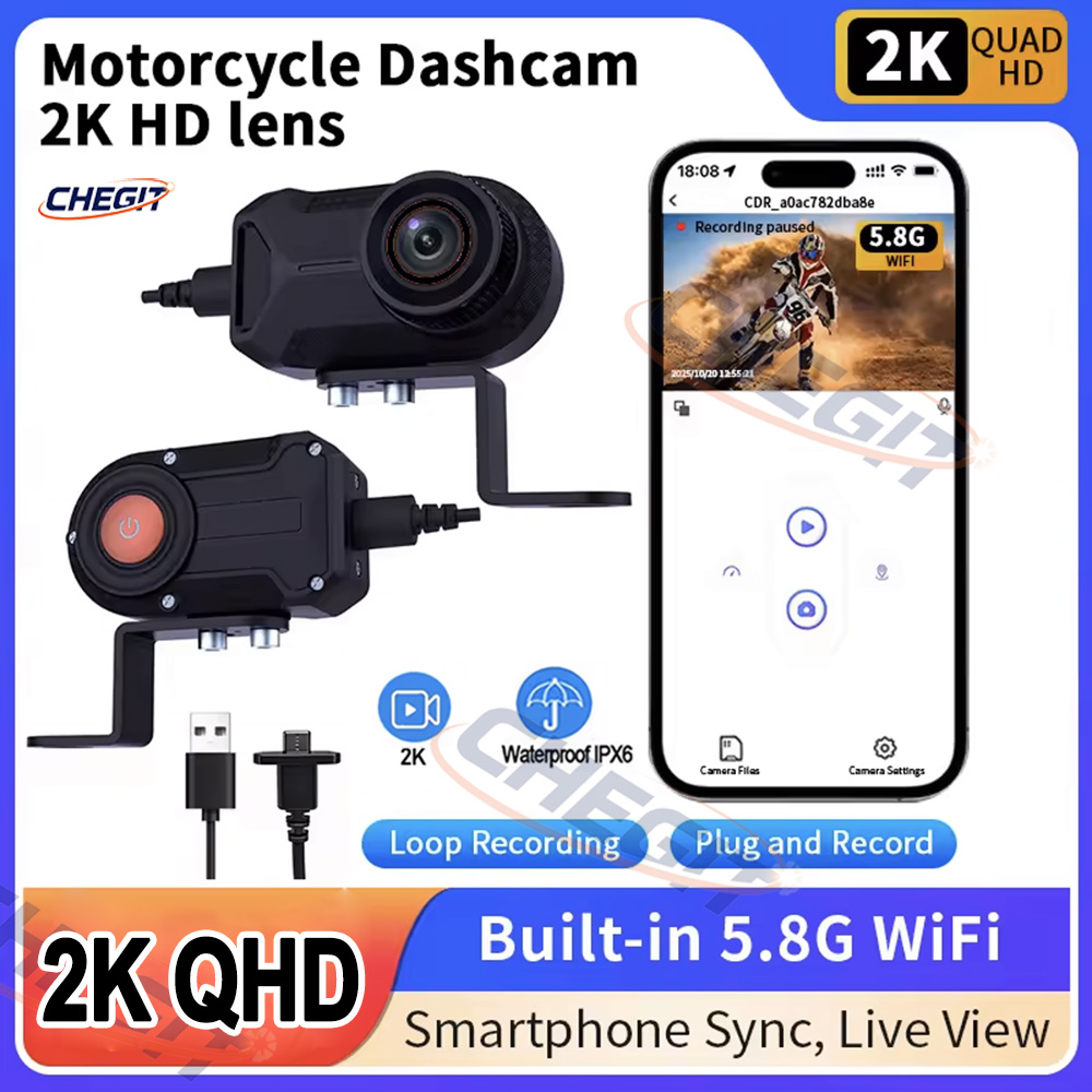 오토바이 DVR 2K HD WiFi 방수 IP66 미니 - Compact Camera Mirrorless 리뷰 및 가격