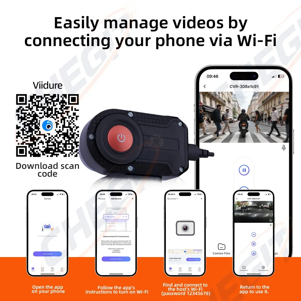 오토바이 DVR 2K HD WiFi 방수 IP66 미니 - Compact Camera Mirrorless 리뷰 및 가격