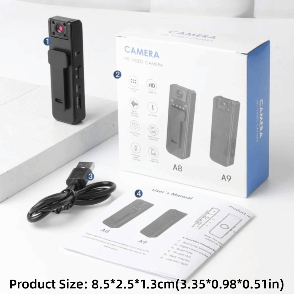 1080P HD A9 미니 핸드헬드 카메라 백 클립 적 - Compact Camera Mirrorless 리뷰 및 가격