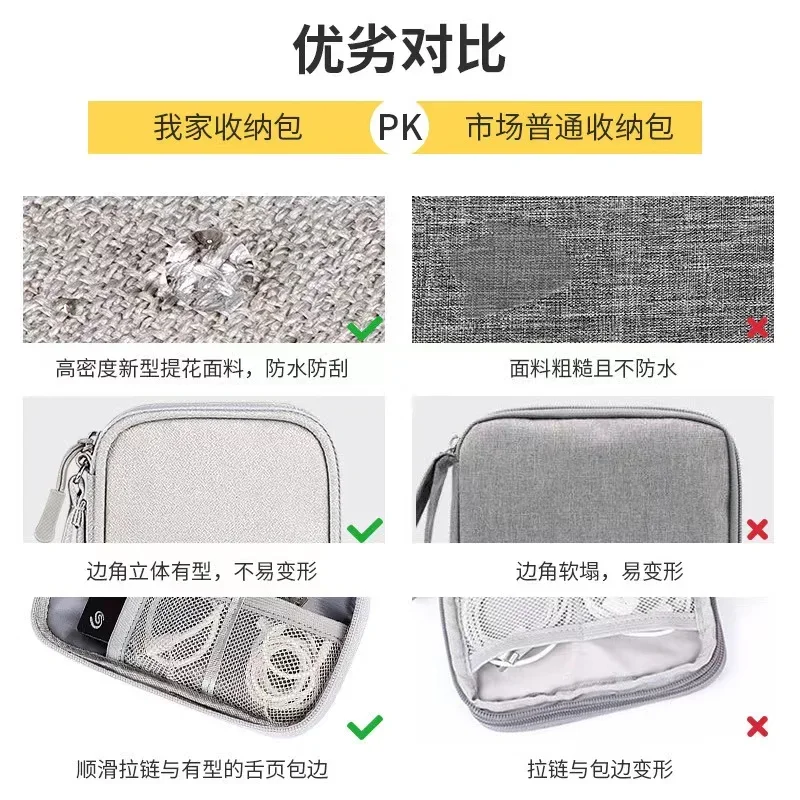 케이블 보관 가방 휴대용 디지털 USB 가제트 보관 파 - Electronics And Gadgets With I 리뷰 및 가격