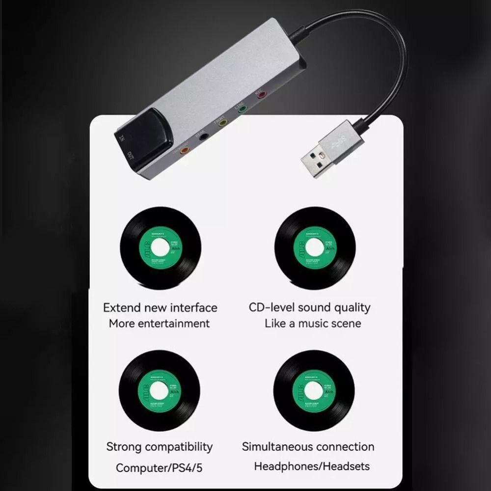 새로운 USB 사운드 카드 7.1 5.1 채널 실용적인 - Usb Sound Card External 리뷰 및 가격