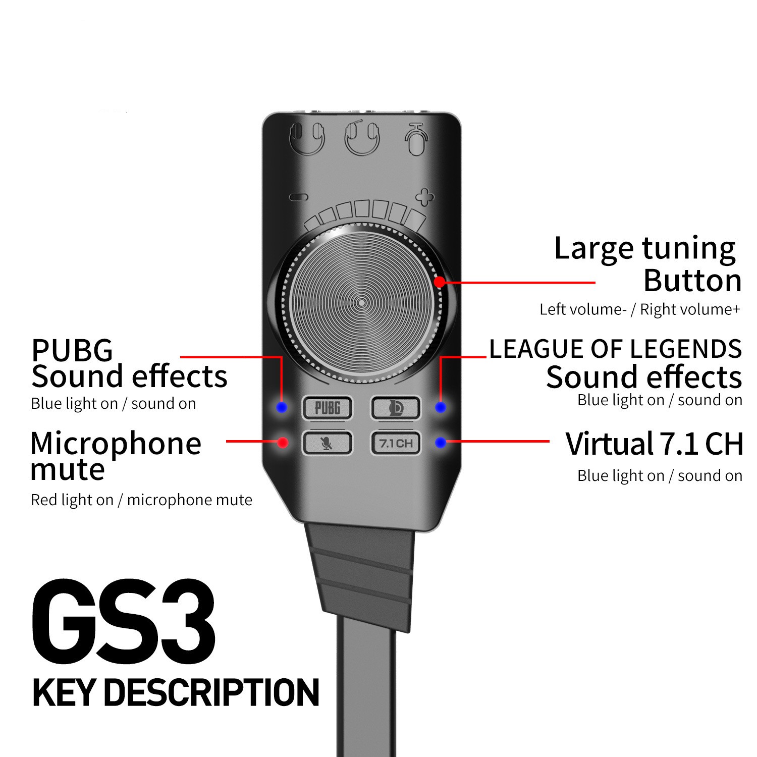 GS3 7.1 채널 사운드 카드 변환기 어댑터 외부 U - Usb Sound Card External 리뷰 및 가격