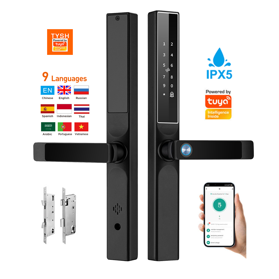 투야 앱 지문 도어락 코드 카드 키 스마트 도어락 보안 - Unique Electronics Gadgets 리뷰 및 가격