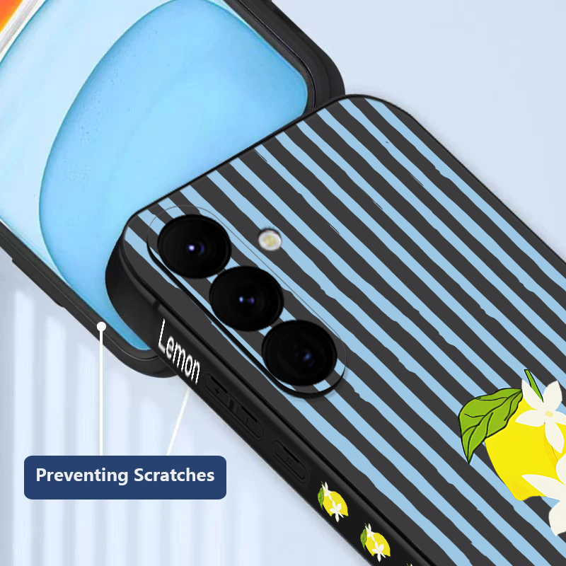 스트라이프 레몬 프린트 TPU 폰 케이스 삼성 갤럭시  - Samsung Galaxy A55 리뷰 및 가격