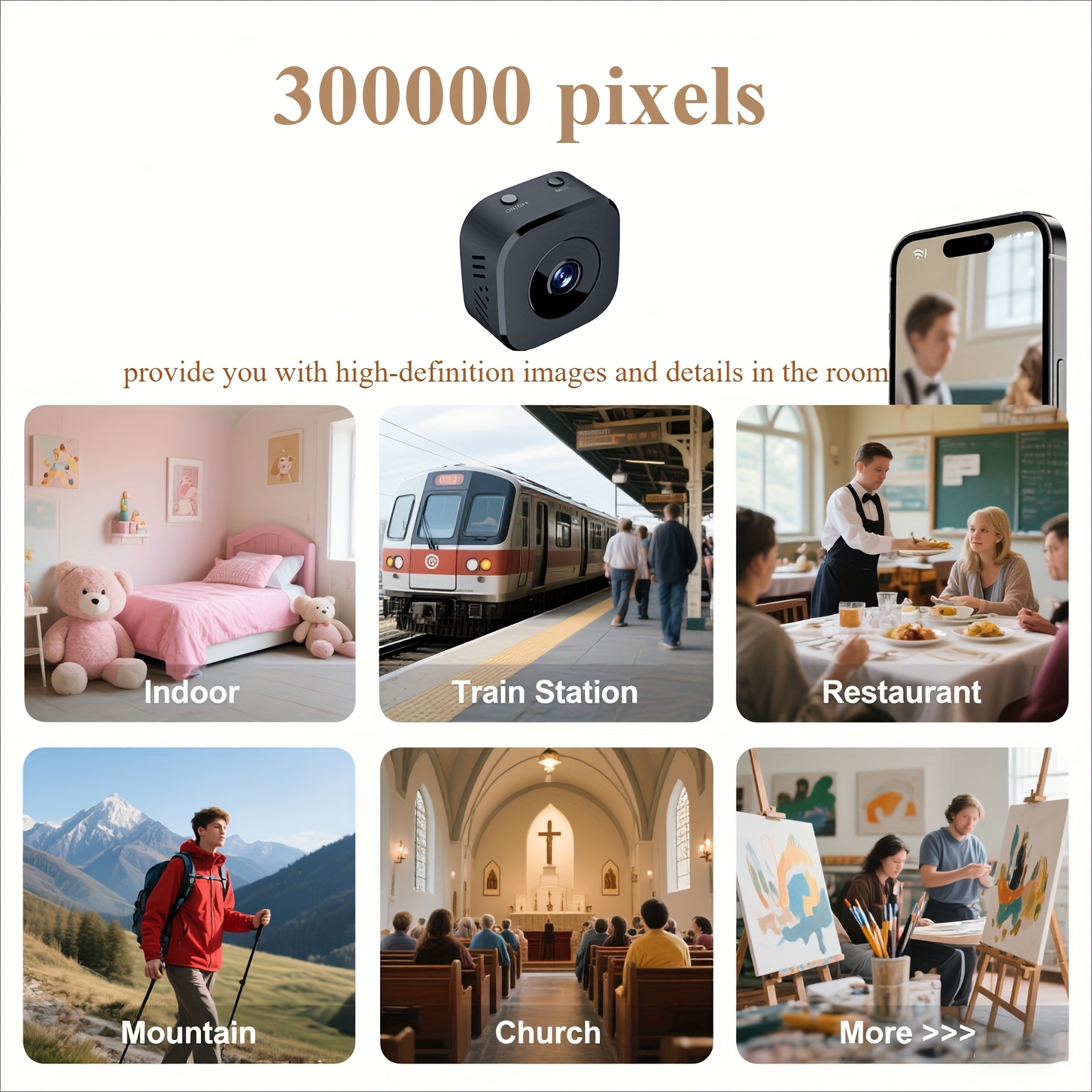 1080P HD 미니 WiFi 카메라 실내 안전 보안  - Compact Camera Mirrorless 리뷰 및 가격