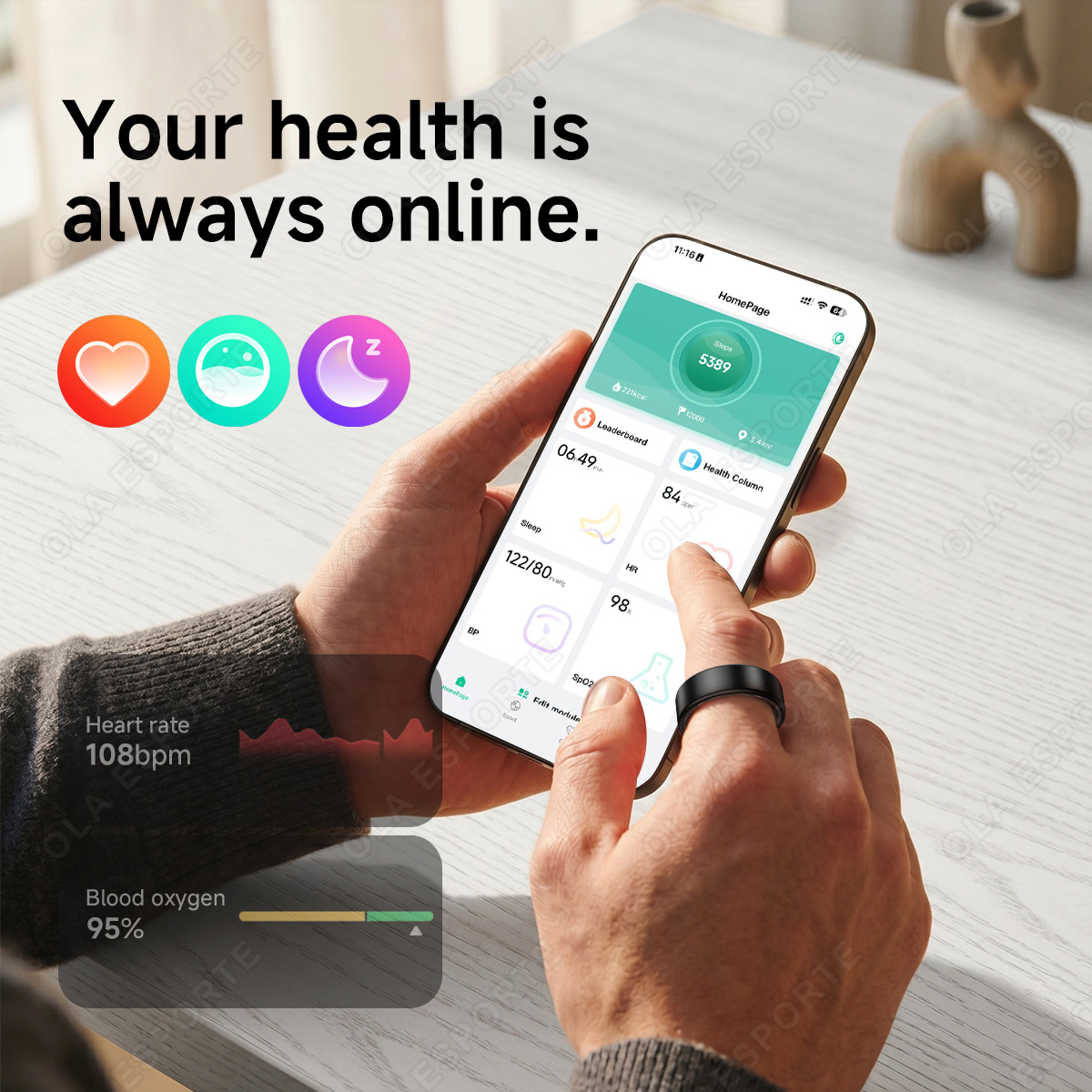 R10 스마트 링 충전 케이스 포함 다양한 색상 남녀  - Smart Ring Health 리뷰 및 가격