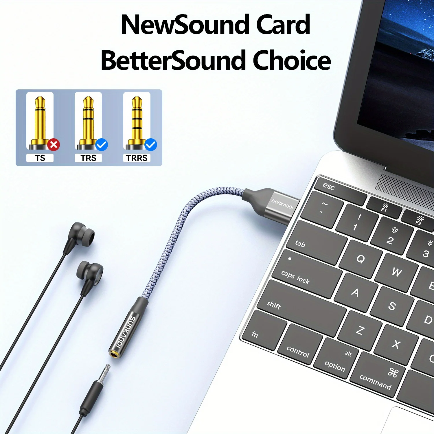 SUNKANDI USB-3.5mm 오디오 잭 어댑터,  - Usb Sound Card External 리뷰 및 가격