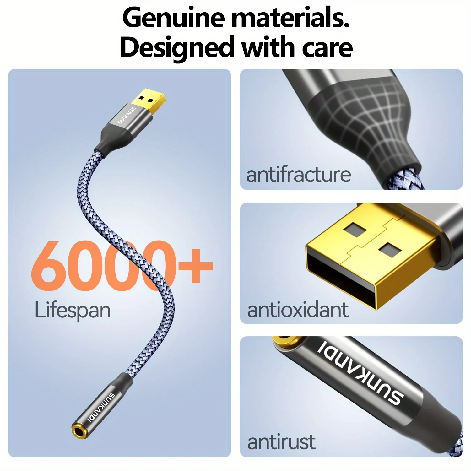 SUNKANDI USB-3.5mm 오디오 잭 어댑터,  - Usb Sound Card External 리뷰 및 가격