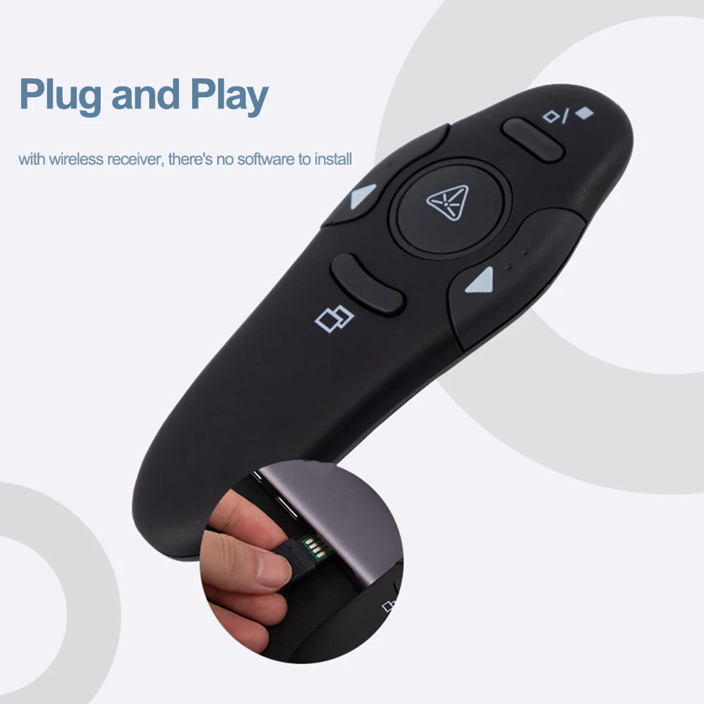 무선 프리젠터 PPT 페이지 뒤집게 USB 포인터 리모 - Laser Pointer Presenter 리뷰 및 가격