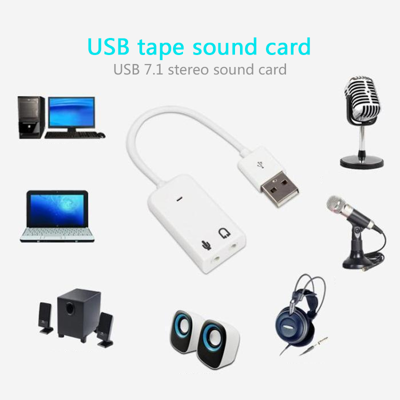 3D 화이트 2.0 가상 7.1 채널 외장 USB 오디 - Usb Sound Card External 리뷰 및 가격