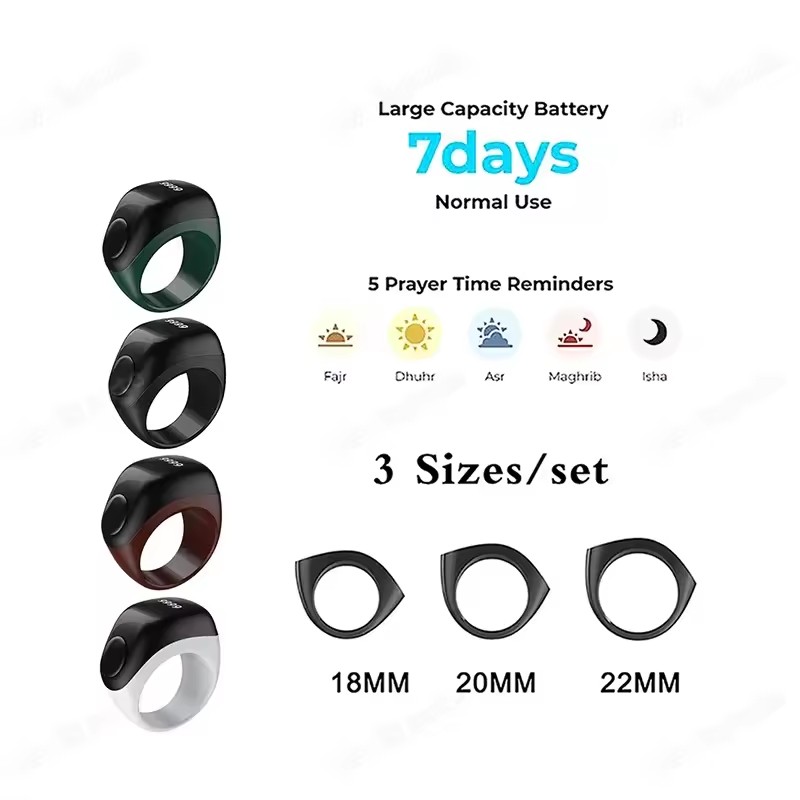 2026 최신 키블라 지크르 무슬림 스마트 링 타스비히 - Smart Ring Health 리뷰 및 가격